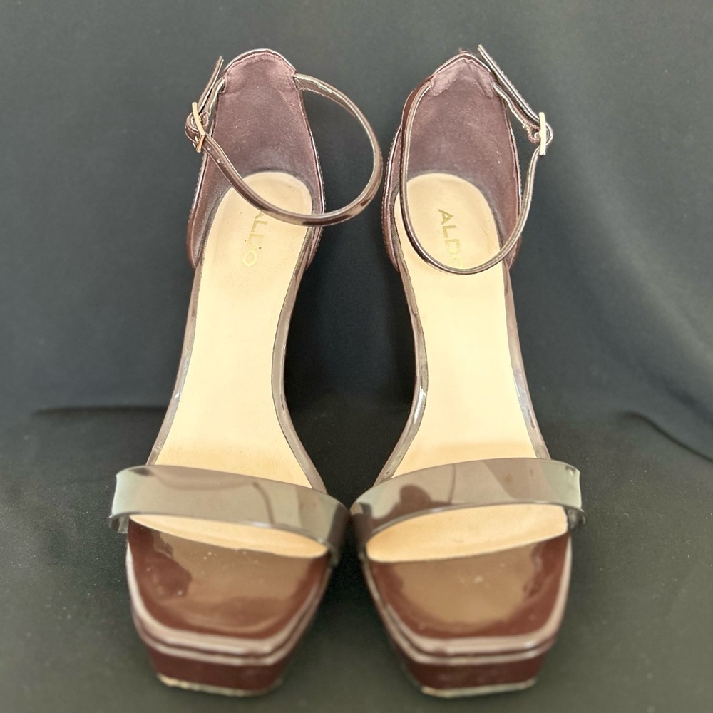 ALDO scarlett High heel sandal - Stiletto heel Dark Brown size 7
